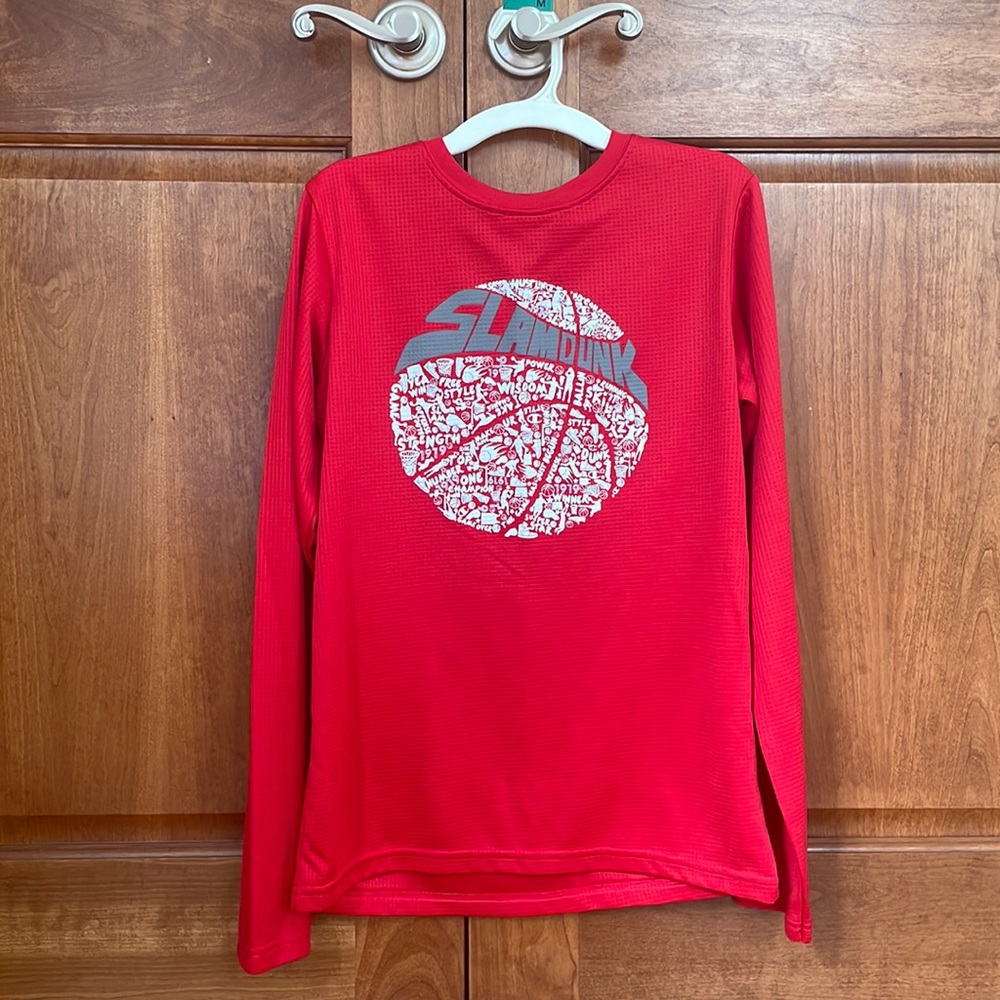 Champion red long sleeve t shirt